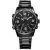 Men sports watches LED digital military wristwatch full steel quartz clock