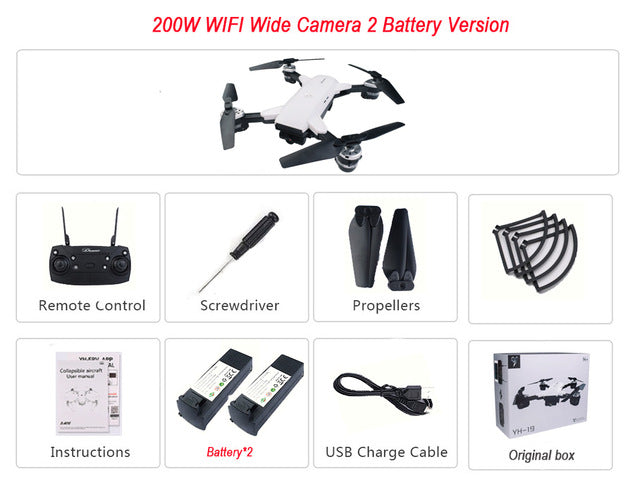FPV Drone Camera wifi RC Helicopter Selfie Drone Real-Time Quadcopter
