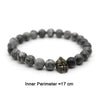 lava antique bracelet black rock stone beads men roman warrior gladiator helmet