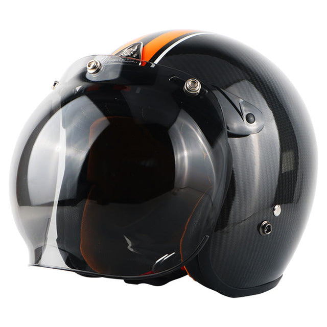 Vintage vespa motorcycle helmet open face 3/4 biker scooter