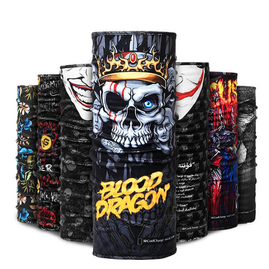 Skull mask bicycle scarf outdoor sports
