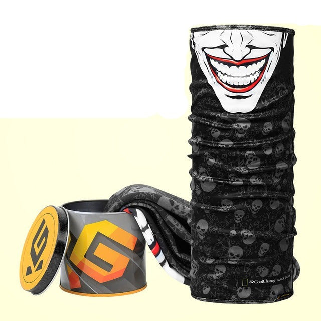 Skull mask bicycle scarf outdoor sports