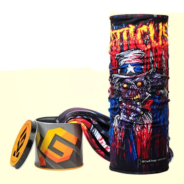 Skull mask bicycle scarf outdoor sports