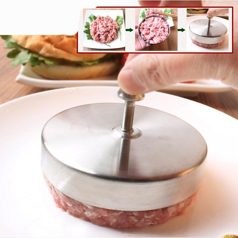 Round meat pie hamburger making mold stainless steel kitchen tools