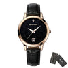 Leather women wristwatch star dial dress watch analog luxury golden ladies gifts