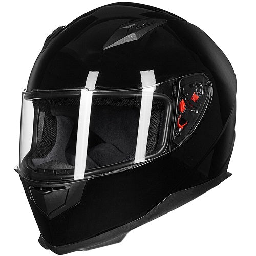 Full face motorcycle helmet 2visors scarf black yellow red blue white silver