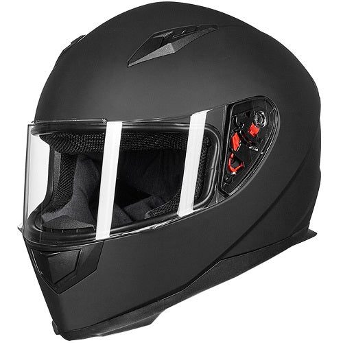 Full face motorcycle helmet 2visors scarf black yellow red blue white silver
