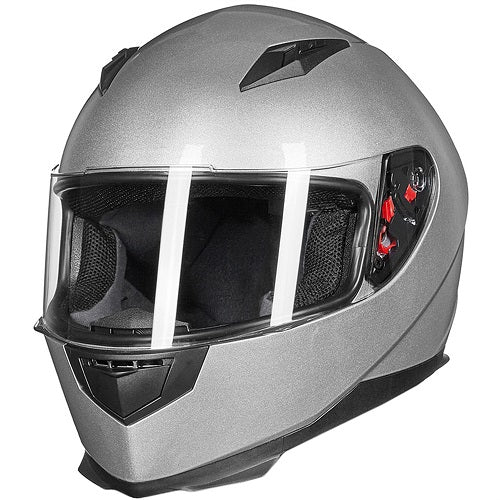 Full face motorcycle helmet 2visors scarf black yellow red blue white silver