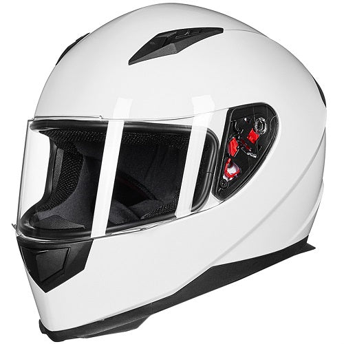 Full face motorcycle helmet 2visors scarf black yellow red blue white silver