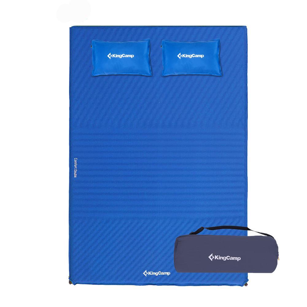 Camping mat comfort mattress pillows inflatable for 2-person