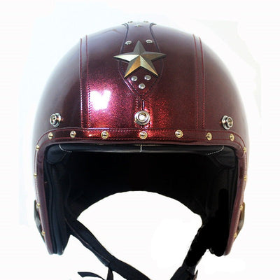 Cruiser helmet scooter motorcycle helmets vintage 3/4 open face chopper ghost rider
