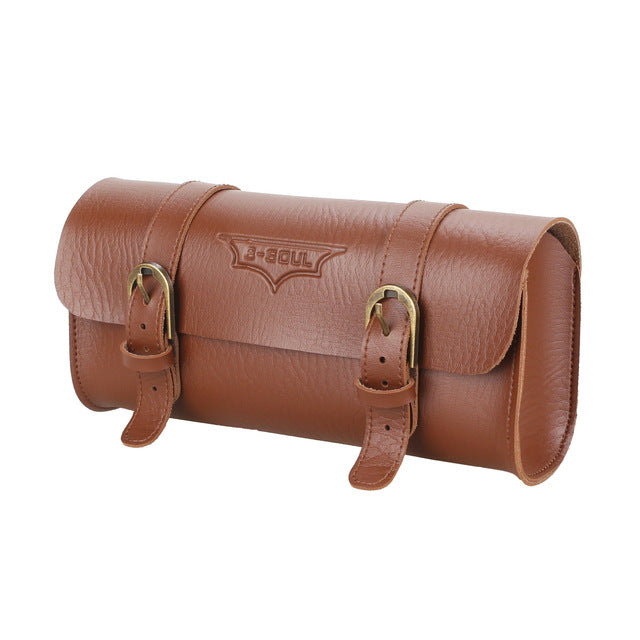Bicycle Saddle Bag Vintage Storage Bags PU leather Cycling Bike