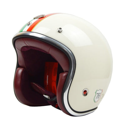3/4 open face vintage motorcycle helmets retro scooter helmet jet racing road