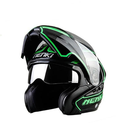 New open full face motorcycle helmets flip up moto casque classic crash helmet