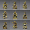 Mini amulet buddha crafts 43-48mm old golden desk treasure collections