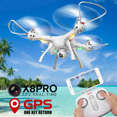 X8 Pro GPS RC Drone Camera FPV Altitude Hold Selfie Helicopter Drone Quadcopter