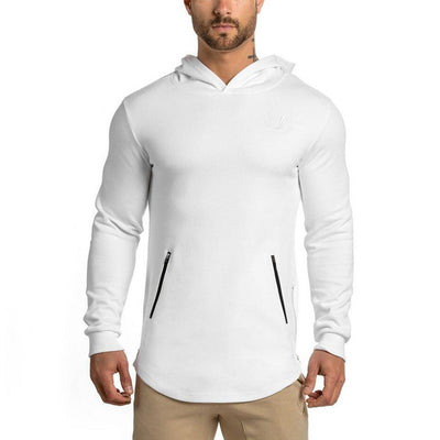 Men shirt bodybuilding jacket crest hoodie