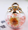 charms crystal flower glass bracelet pendant DIY decoration craft jewelry10pcs
