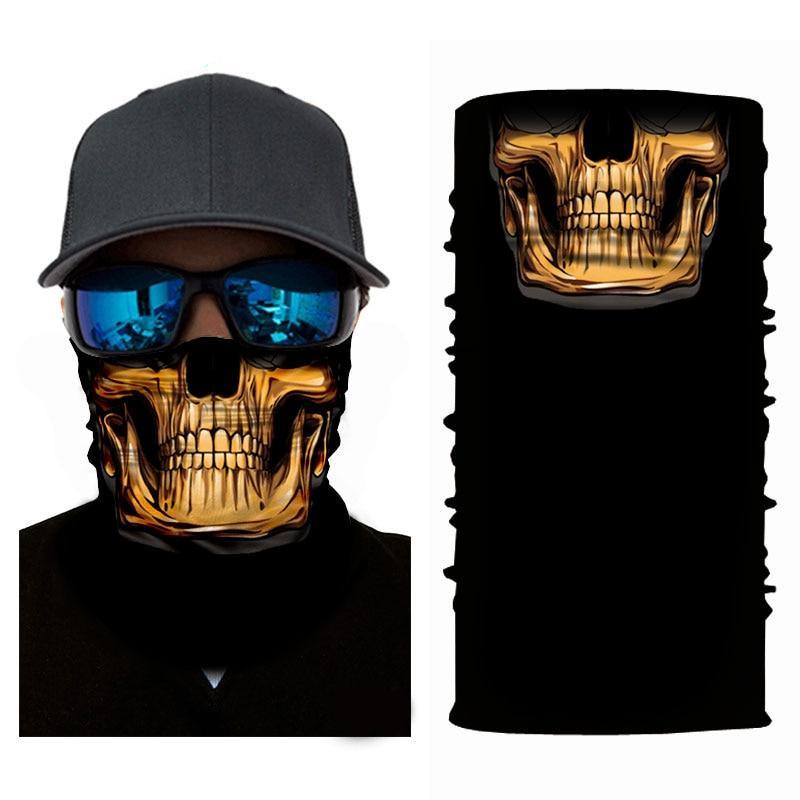 skull mask face hood tube neck headband scarf ski motorcycle outdoor halloween