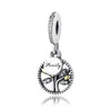 Charm bracelet 925 sterling silver jewelry forever tree of life dangle pendant