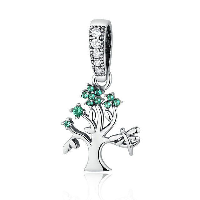 Charm bracelet 925 sterling silver jewelry forever tree of life dangle pendant