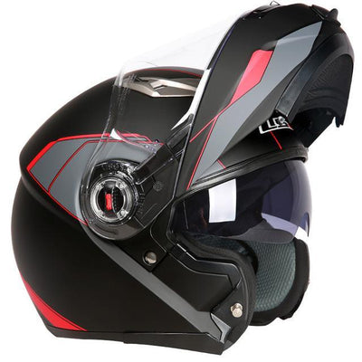 Flip up helmet motorcycle helmets dual lens visor casco racing sport cycling