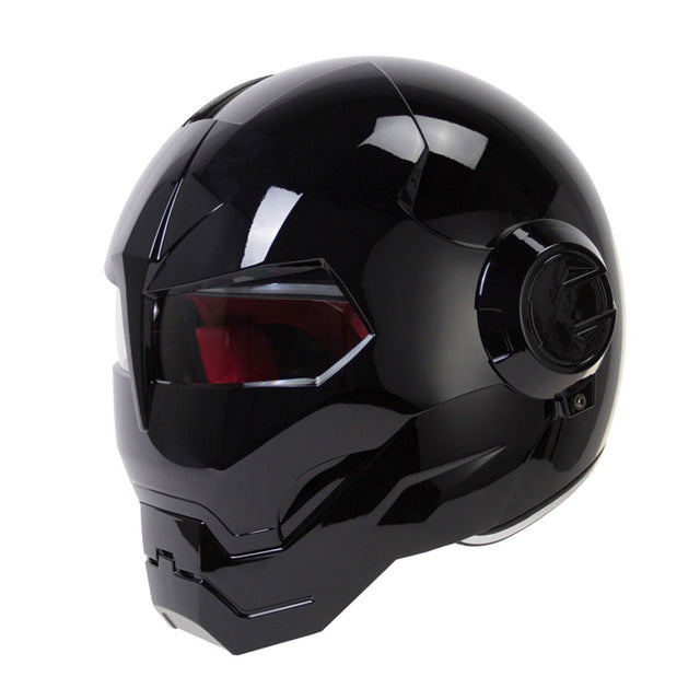 Retro vintage motorcycle helmets hero man full face