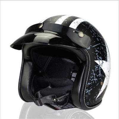 Vega helmet scooter motorcycle vintage 3/4 open face for biker