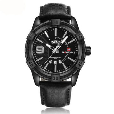 Men wristwatch business leather watch display sports quartz wristwatches