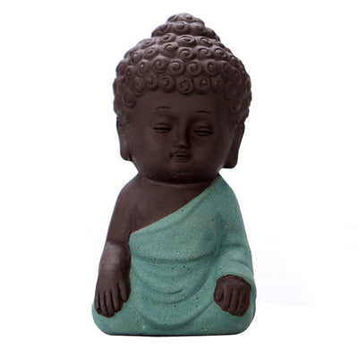 Monk small statues miniature craft buddha statues clay