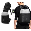 15.6 Inch Laptop Backpack Anti Theft with Lock Men Travel Bag Water Repellent