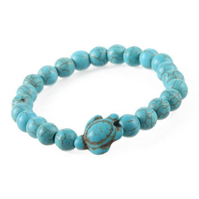 Stone beads bracelet tortoise pendant for women men bangles jewelry gift