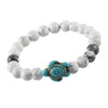 Stone beads bracelet tortoise pendant for women men bangles jewelry gift