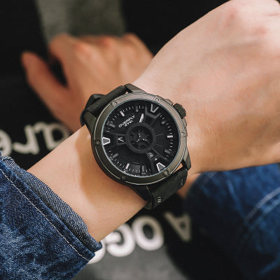 Men sports watches display quartz watch stainles steel business shock band slim luminous