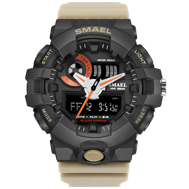 Men Sports Watches Military Watches Army Writwatch Digital LED 50m Waterproof