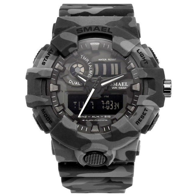Men Sports Watches Military Watches Army Writwatch Digital LED 50m Waterproof