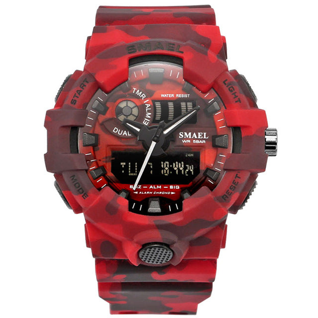 Men Sports Watches Military Watches Army Writwatch Digital LED 50m Waterproof