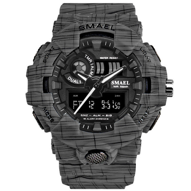 Men Sports Watches Military Watches Army Writwatch Digital LED 50m Waterproof