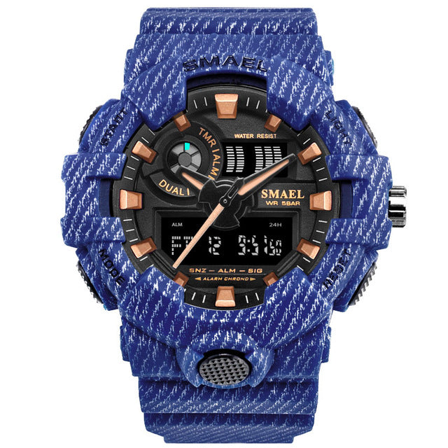 Men Sports Watches Military Watches Army Writwatch Digital LED 50m Waterproof