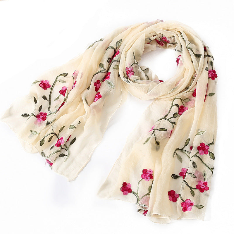 women scarf silk floral scarves shawls and wraps spring summer beach