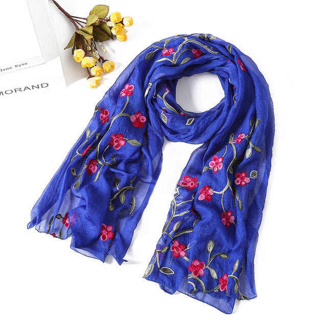 women scarf silk floral scarves shawls and wraps spring summer beach