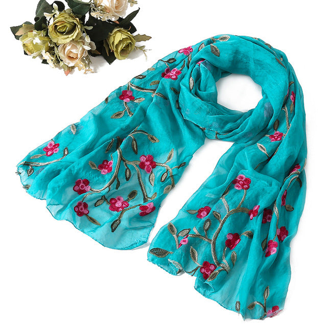women scarf silk floral scarves shawls and wraps spring summer beach