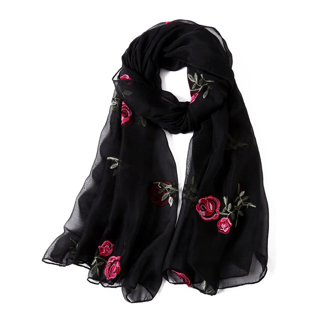 women scarf silk floral scarves shawls and wraps spring summer beach