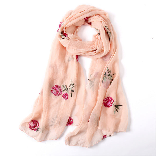 women scarf silk floral scarves shawls and wraps spring summer beach