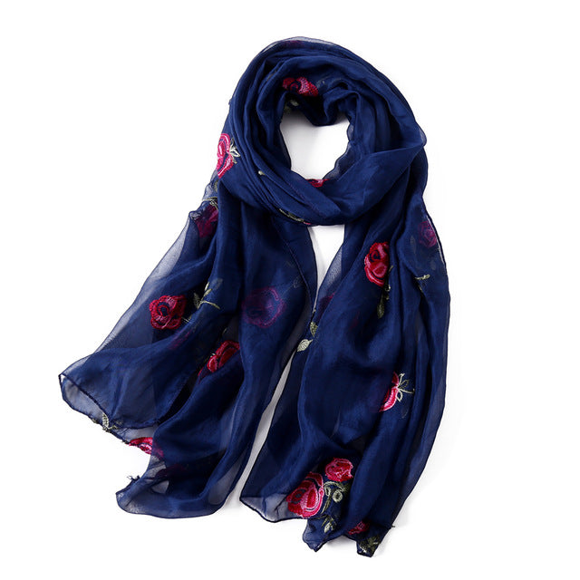 women scarf silk floral scarves shawls and wraps spring summer beach