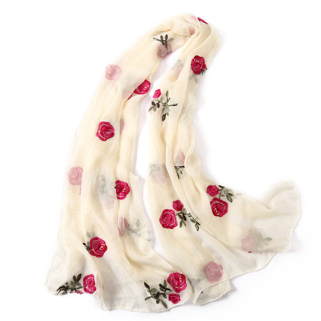 women scarf silk floral scarves shawls and wraps spring summer beach