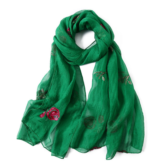 women scarf silk floral scarves shawls and wraps spring summer beach