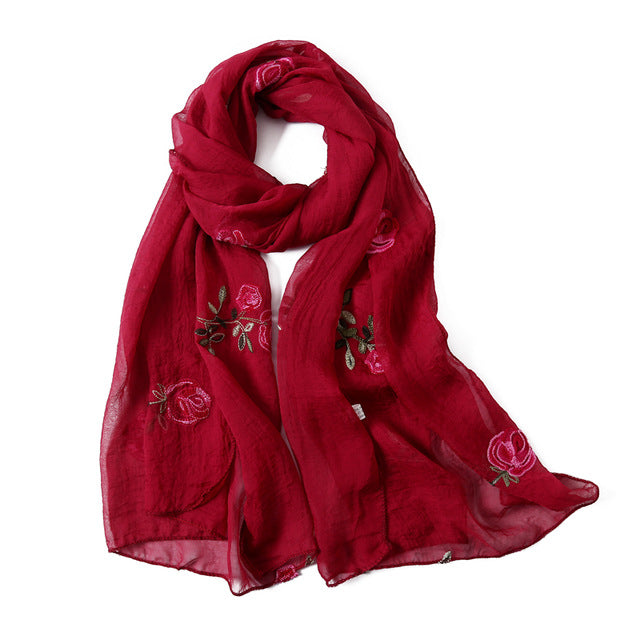 women scarf silk floral scarves shawls and wraps spring summer beach