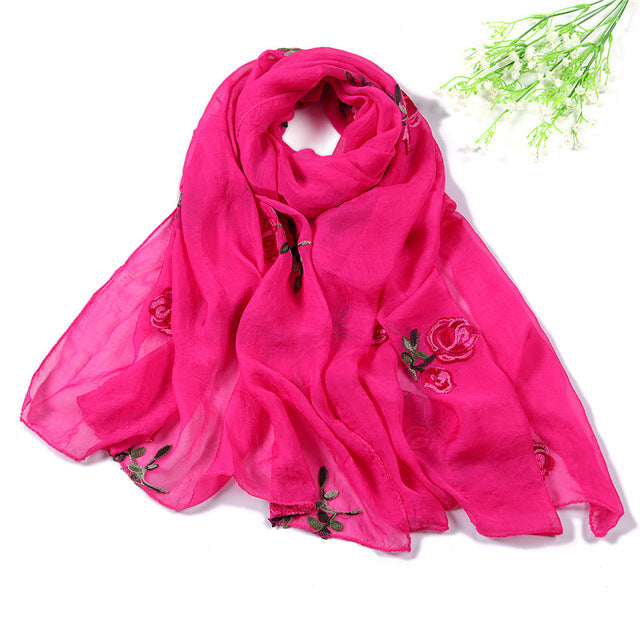 women scarf silk floral scarves shawls and wraps spring summer beach