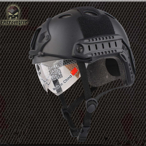 Military tactical airsoft helmet pararescue protective goggle jumper painball